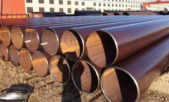Cutting LSAW Steel Pipe with Plain End and Longitudinally Submerged Arc Welding Treatment