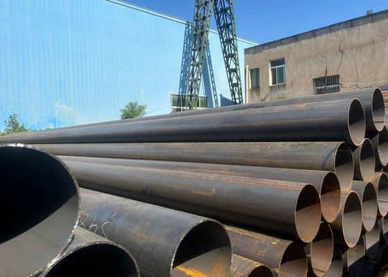 DIN API LSAW Welded Steel Pipe Longitudinal Weld Pipe For Oil Gas Water Transmission