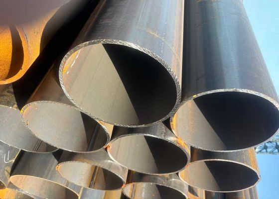 API ASTM EN SAWL Carbon Steel Pipes Length 5.8m - 12m Black / Bevelled / Plain Ends