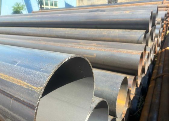 API ASTM EN SAWL Carbon Steel Pipes Length 5.8m - 12m Black / Bevelled / Plain Ends