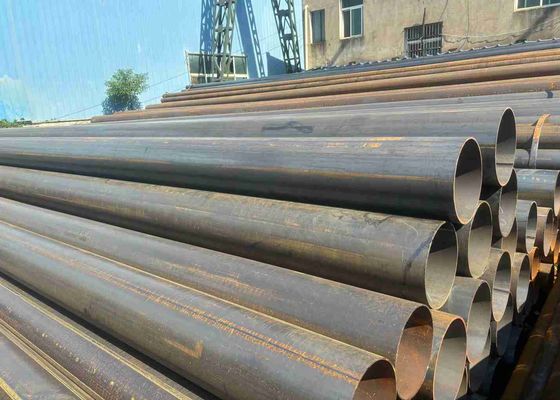 API ASTM EN SAWL Carbon Steel Pipes Length 5.8m - 12m Black / Bevelled / Plain Ends