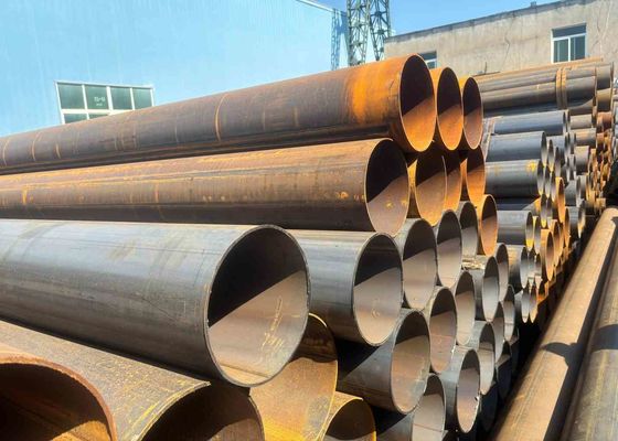 API ASTM EN SAWL Carbon Steel Pipes Length 5.8m - 12m Black / Bevelled / Plain Ends