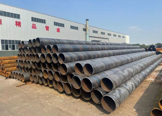 Carbon Steel SSAW Spiral Submerged Arc Welded Pipe 6mm - 25mm WT