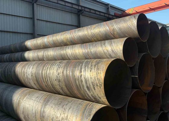 API ASTM EN JIS SSAW Steel Pipe Spiral Steel Pipe For Oil / Gas / Water Transmission