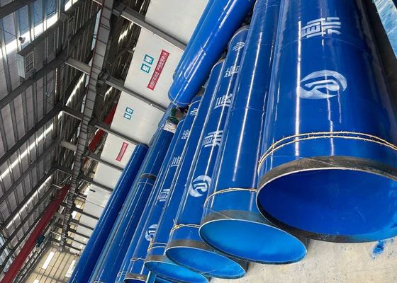 ASTM A106 3LPP Coated Steel Pipe Plain End / Bevelled End Burr Removed