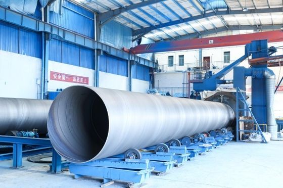 ASTM A795 Grade SSAW Steel Pipe with Beveled Ends and 6mm 25mm Thickness Range Up To 1