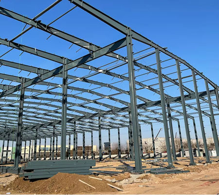 High Quality Steel Warehouse Structure Sheds Prefabricated Wide Span Steel Warehouse Building Steel Structure