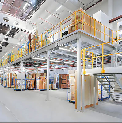 I-beam Heavy Duty Steel Working Platform Warehouse Large Storage Structural Steel Mezzanine Rack Support
