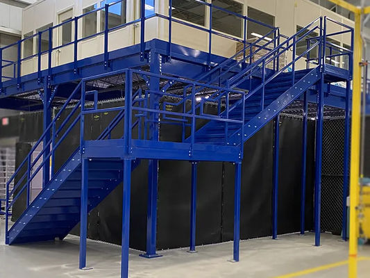 Prefabricated Metal Stairs Heavy Duty Steel Structure Galvanized Steel Structures